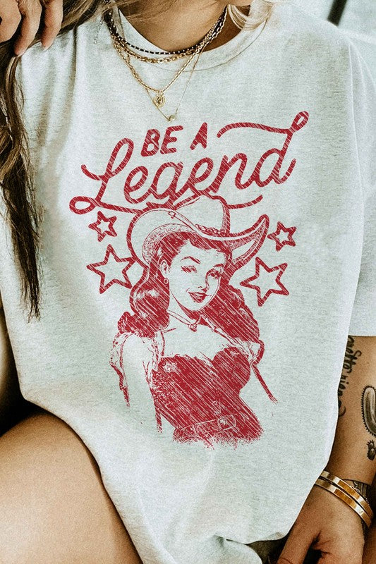 BE A LEGEND WESTERN GRAPHIC TEE